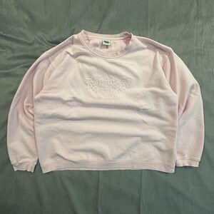 Vintage Rainforest Cafe Sweatshirt Mens XL Pink Embroidered Orlando Crewneck 00s